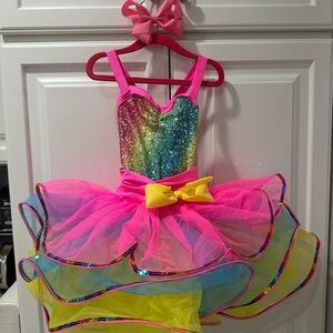 Rainbow Sequin dance recital Costume